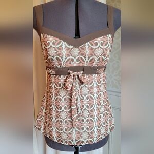 LOFT 0P Printed Chiffon cami
